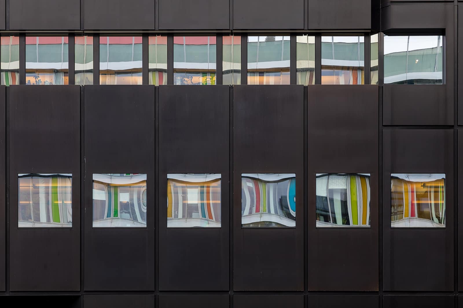 A completed commercial building